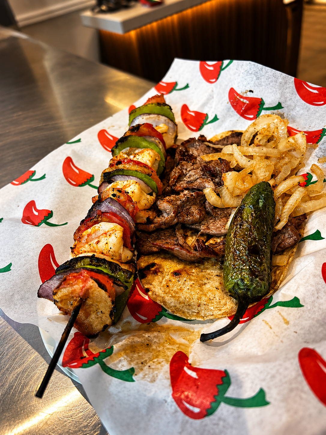 Tacos y carne
